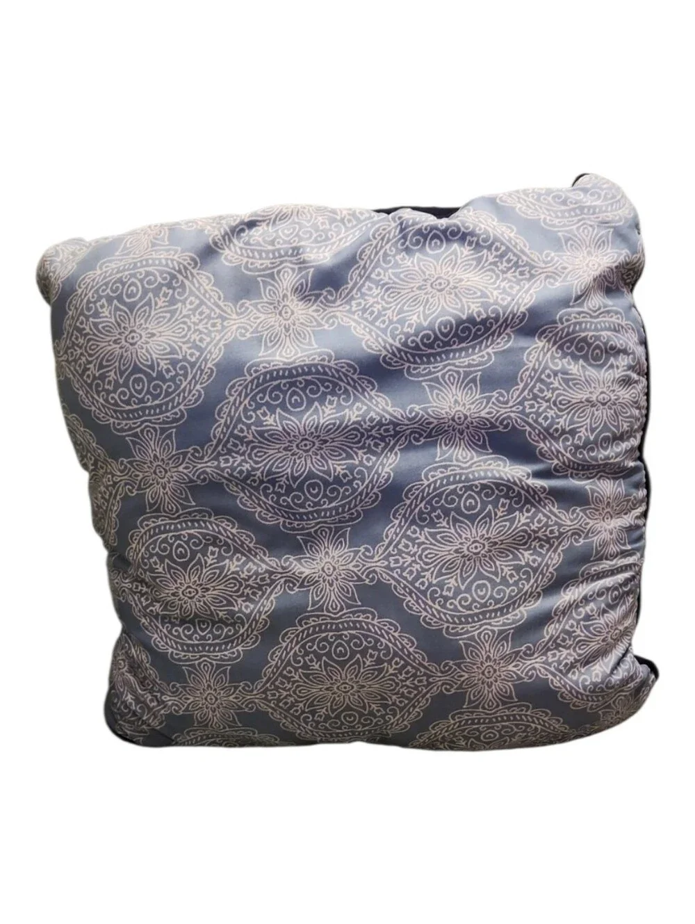Decorative Blue Medallion Throw Pillow Set Of Two
